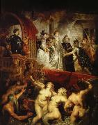 Peter Paul Rubens maria av medicis ankomst till hamnen i marseilles efter gifrermalet med henrik iv av frankrike USA oil painting artist